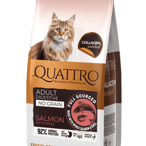 QUATTRO Collagen tundliku seedimisega kassidele lõhega 1,5kg